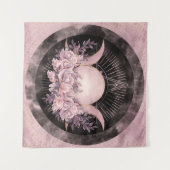 Tenture Triple Moon - Triple Goddess - Doux Floral (Devant (Horizontal))