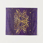 Tenture Triple Moon - Triple Goddess Gold and Purple (Devant (Horizontal))