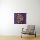 Tenture Triple Moon - Triple Goddess Gold and Purple (En situation (horizontale))