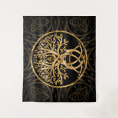 Tenture Triquetra Arbre de vie (Devant)