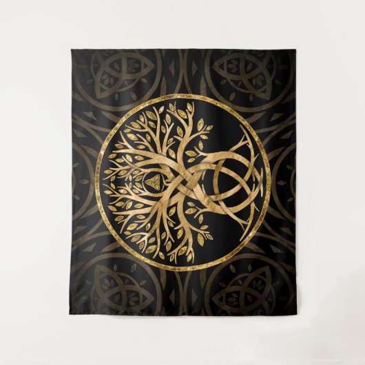 Tenture Triquetra Arbre de vie (Devant)