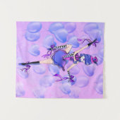 Tenture Trixie le clown - Ballons bleus (Devant (Horizontal))