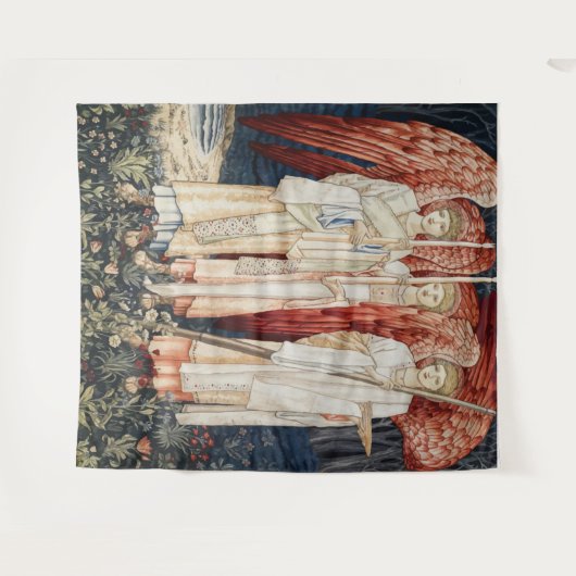 Tenture Trois Anges, William Morris (Devant (Horizontal))