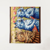Tenture Trois chats chantant par Louis Wain (Devant)