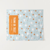 Tenture Tronc ou traiter Halloween pendre bannière de voit (Devant (Horizontal))