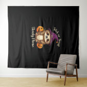Tenture Trop Lazy pour faire peur mignon Halloween Sloth C (En situation (horizontale))