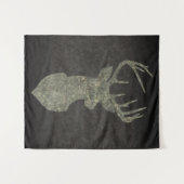 Tenture Trophée Regal Buck Deer Silhouette au Camouflage (Devant (Horizontal))