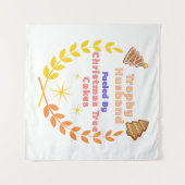 Tenture Trophy Husband Fueled by Christmas Tree Cakes (Devant (Horizontal))