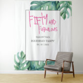 Tenture Tropical 50th Birthday Party Arrière - plan (En situation)
