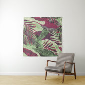 Tenture Tropical Exotic : Vert tendance sans couture (En situation (horizontale))