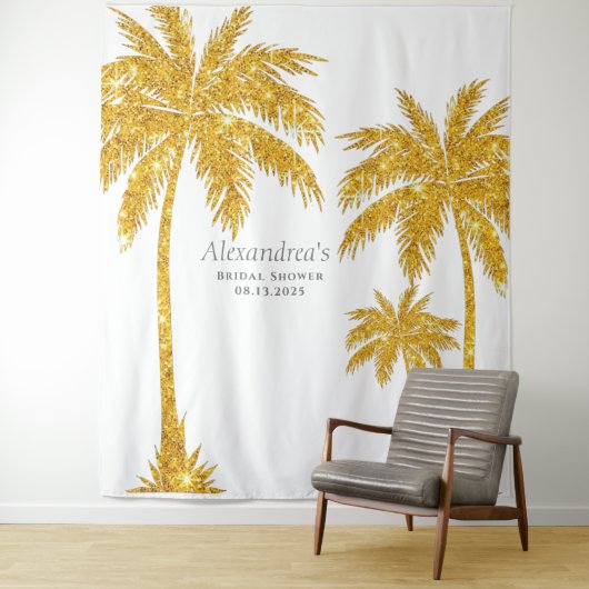 Tenture Tropical Fête de Mariage (En situation)