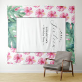 Tenture Tropical Flower Sweet 16 Arrière - plan de fête d' (En situation (horizontale))