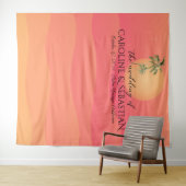 Tenture Tropical italien Sunset Palm Tree Minimal Mariage (En situation (horizontale))