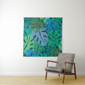 Tenture Tropical Jungle Palm Motif sans couture (En situation (horizontale))