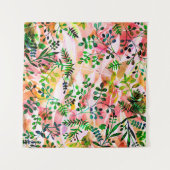 Tenture Tropical leaves pattern repeating. Artistic photo (Devant (Horizontal))