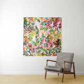 Tenture Tropical leaves pattern repeating. Artistic photo (En situation (horizontale))