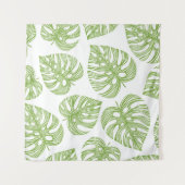 Tenture Tropical motif sans couture avec palme exotique  (Devant (Horizontal))