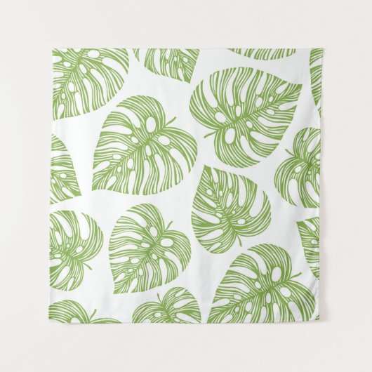 Tenture Tropical motif sans couture avec palme exotique  (Devant)