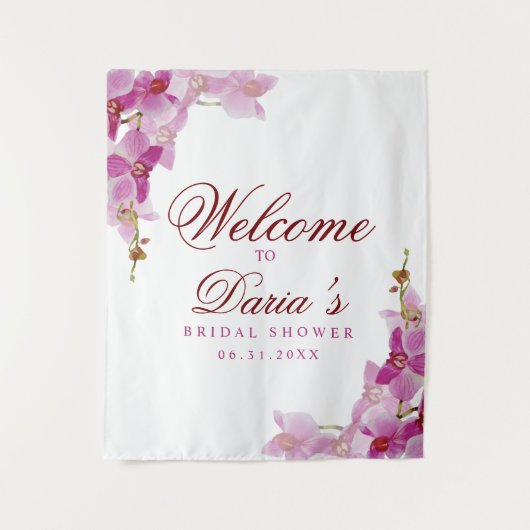 Tenture Tropical Orchid Photo Drop (Devant)