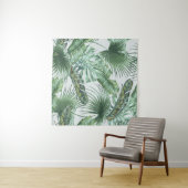 Tenture Tropical palm leaves, monstera, banana leaf, jungl (En situation (horizontale))