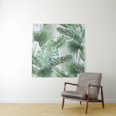 Tenture Tropical palm leaves, monstera, banana leaf, jungl (En situation)