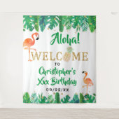Tenture Tropical Summer Beach Luau Boys Anniversaire (Devant)