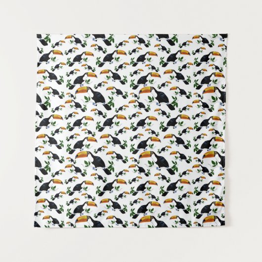 Tenture Tropical Toucans - Playful Jungle (Devant)