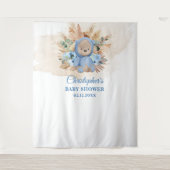 Tenture Tropicale ourson palmier de la pampa shower de béb (Devant)