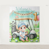 Tenture Trou en un 1er anniversaire Boy Golf Par tee (Devant)