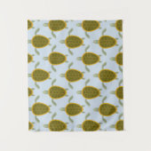 Tenture Troupeau de motif de tortues de mer (Devant)