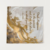 Tenture Trouvez le Bonheur dans le moment... Citation de L (Devant (Horizontal))