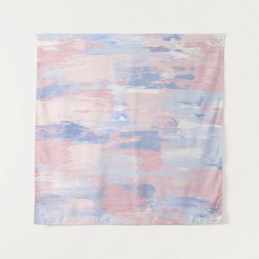 Tenture Trucs de peinture bleu et blanc Abstraits (Devant (Horizontal))