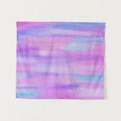 Tenture Trucs de peinture rose, violet et turquoise Abstra (Devant (Horizontal))