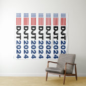 Tenture Trump 2024 DJT (En situation (horizontale))