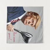 Tenture Trump : Encore plus d'années de grandeur ! (Devant (Horizontal))