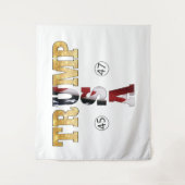 Tenture Trump Gold ⛳ Presidential USA 45 47 🏆 (Devant)