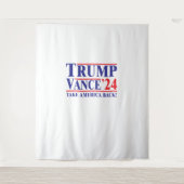 Tenture Trump Vance 2024 "Take America Back" Tapestry (Devant)