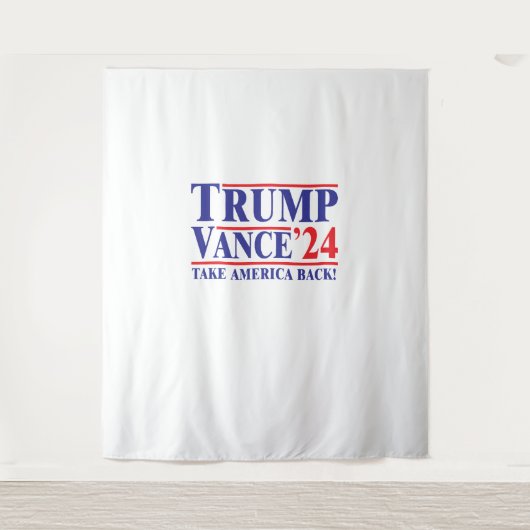 Tenture Trump Vance 2024 "Take America Back" Tapestry (Devant)