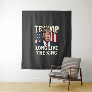 Tenture Trump Vive le roi Pro Trump Patriotique