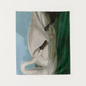 Tenture Trumpeter Swan Birds of America Audubon Print (Devant)