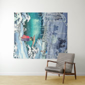 Tenture Tsuchiya Koitsu - Neige de printemps à Maruyama (En situation (horizontale))