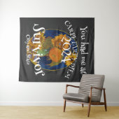 Tenture Tu m'as eu à Carpe Party Diem Survécu (En situation (horizontale))