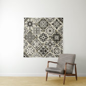 Tenture Tuile en patchwork sans couture avec Islam, arabe, (En situation)