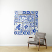 Tenture Tuile en patchwork sans couture avec motifs victor (En situation)