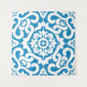 Tenture Tuiles bleues portugaises 1 (Devant (Horizontal))