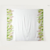 Tenture Tulipes roses | Fond de photo de mariage (Devant (Horizontal))