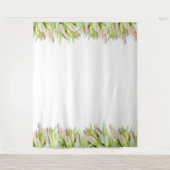 Tenture Tulipes roses | Fond de photographie de mariage (Devant)