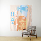 Tenture Tulum, Mexique, Art Voyage, Plage d'été (En situation)