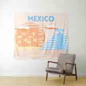 Tenture Tulum, Mexique, Art Voyage, Plage d'été (En situation (horizontale))