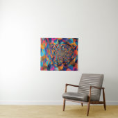 Tenture Tunnel de prisme kaléidoscopique (En situation (horizontale))